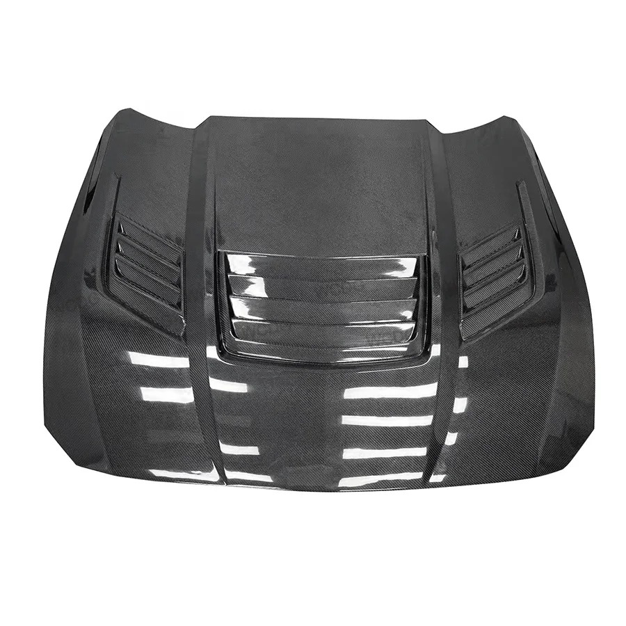 High Quality Carbon Fiber Front Hood for Mustang GTD 2024+Upgraded ST Style Front Bumper Hood Air Vented Cover Bodykit
